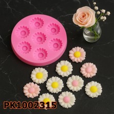 Poyrish 1113- Silikon Kalıp Mum Kalıbı - Mini Çoklu Çiçekler