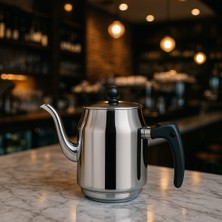 UltraMint Paslanmaz Çelik Demlik 1.85L, 2 No, Dayanıklı ve Şık Tasarım