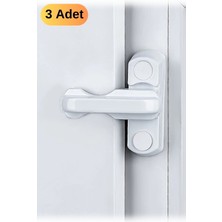 Munico 3 Adet Pencere Güvenlik Kilit Balkon Cam Kilidi Ev Ofis Işyeri Kilidi Kapı Dayanıklı Emniyet Kilidi