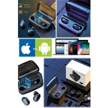 Munico Dijital Ekranlı Bluetooth Akıllı Kablosuz Kulaklık 5.0 Tüm Telefonlara Uyumlu Şarjlı Kulaklık Pc Ps