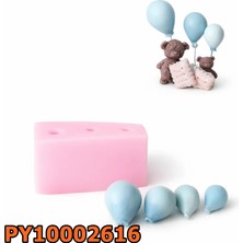 Poyrish PY10002616 - Silikon Kalıp Mum Kalıbı - 3b Balonlar
