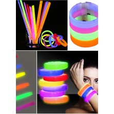 Munico Fosforlu Bileklik Konser Parti Dikkat Çekici Sexy Neon 6 Adet Karışık Glow Bileklik Parti Sexy Neon