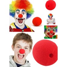 Munico Kırmızı Burun Palyaço Aksesuarları Sirk Palyaço Kostümü Kırmızı Köpük Palyaço Burunları Sünger