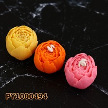 Poyrish PY1000494 - Silikon Kalıp Mum Kalıbı Küçük Şakayık Gül