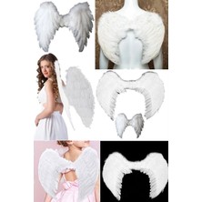 Munico Beyaz Melek Kanadı Kostüm Melek Kanatları Melek Süsleri Cadılar Bayramı Cosplay Melek Tüyü Kanatlar