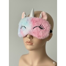 Gülümse Gel 1 Adet Unicorn Uyku Bandı Göz Bandı Tek Boynuzlu At Uyku Maskesi Göz Maskesi Gökkuşağı