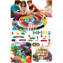 Munico Çocuklar Eğlenceli Parça Oynamak Bloklar 100 Rebgarenk Seti Domino Oyuncak Ahşap D  Için Ideal Seçim