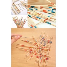 Munico Eğlenceli Eğitici Oyuncak Ahşap Çubuk Oyunu Zihin Geliştirici 31 Parça Spiel Prensin Eğitici Çubuklu