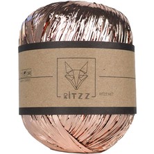 Ritzz Metalik Rafya Ip Rose Gold