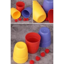 Munico Şaşkına Çeviren Sihir Oyunu Profesyonel Alüminyum Üç Bardak ve Top Seti Sihirbazlık Sanatının Klasik