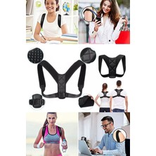 Munico Unisex Profesyonel Ayarlanabilir Sırt Duruşu Düzeltici Omurga Sırt Omuz Bel Desteği Destek Korsesi