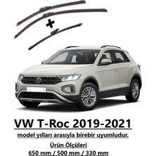 OTOEXPRESS Volkwagen T-Roc 2019-2021 Ön ve Arka Silecek Seti