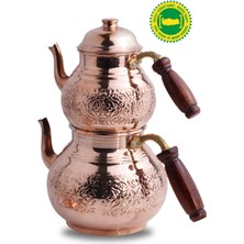 UltraMint Büyük Sarmaşık Desenli Bakır Çaydanlık, Estetik ve Şıklık Sunar