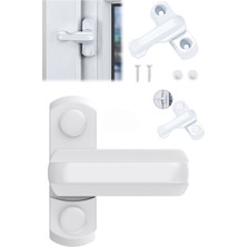 Munico 5 Adet Balkon Cam Kilidi Ev Ofis Işyeri Kilidi Pencere Kapı Dayanıklı Emniyet Kilidi Güvenlik Kilit