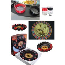 Munico Teqila Visli Pub Bar Şişe Çevirme Toplu Set 16 Bardaklı Shot Rulet Bar Pub Eğlenceli Roulette Shot