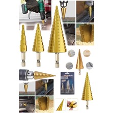 Munico Boy & Adet Matkap Kademeli 3 Orjinal Ucu Metal Orta Büyük Numaralı Seti Küçük & Aş  Için Ideal Seçim