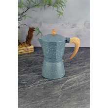 UltraMint Moka Cezve 6 Fincan, 300 Ml, Şık Gri Renk, Pratik Kullanım