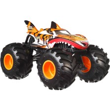 Hot Wheels Monster Trucks, Büyük Boy Monster Truck, 1:24 Ölçeğinde, Dev Tekerlekli ve Havalı Tasarım