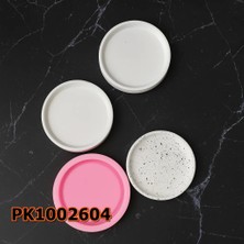 Poyrish PK1002604 - Silikon Kalıp Mum Kalıbı Yuvarlak Altlık