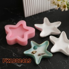 Poyrish PK1002419 - Silikon Kalıp Mum Kalıbı Deniz Yıldızı Mumluk Sunumluk
