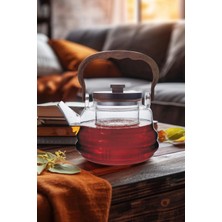 UltraMint 1000 ml Cam Demlik, Şık ve Dayanıklı, Çay Demleme Için Mükemmel Seçim