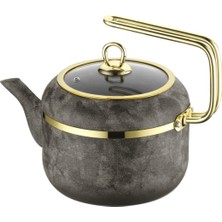 UltraMint 2,5 Lt Yanmaz Taş Dokulu Granit Çaydanlık, Kum Taşı Tasarım