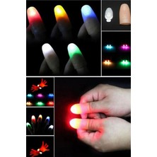 Munico Sihirli Parmak Sihirbaz Ilizyon Ürünü Şıklatmalık LED Şıklatınca Yanan Parmak Komik ve Eğlenceli