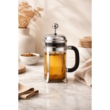 UltraMint 350 ml Cam French Press, Bitki Çayı ve Kahve Demliği, Şık Tasarım