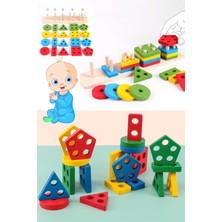 Munico Için Istifleyici Çocuklar Eğitici Şekil Istifleme Renk Oyuncaklar Tanıma Oyuncak S  Için Ideal Seçim