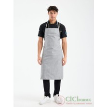 Peşgir Önlük Beyaz Desenli