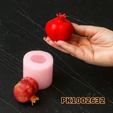 Poyrish PK1002732 - Silikon Kalıp Mum Kalıbı - Nar Orta Boy