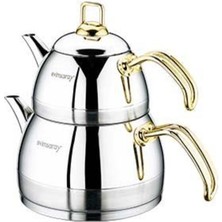 UltraMint Altın Kaplama Mikro Boy Çaydanlık Takımı, Şık ve Dayanıklı Set