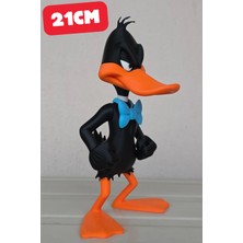 Genç 3D Angry Daffy Duck Figürü | Öfkeli Daffy Duck | 21 cm Dekoratif Koleksiyon Figürü