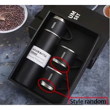 UltraMint Paslanmaz Çelik 500 ml Yalıtımlı Kupa Seti, Kapaklı ve Şık Tasarım