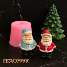 Poyrish 1101 - Silikon Kalıp Mum Kalıbı - Mini Noel Baba