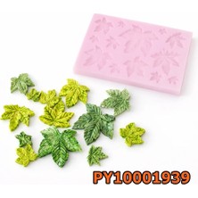 Poyrish 1067 - Silikon Kalıp Mum Kalıbı - Minik Çınar Yaprakları