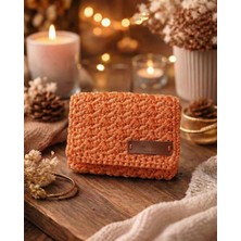 El Yapımı Örgü Bozuk Para Cüzdanı ve Kartlık - Şık Gece Portföyü