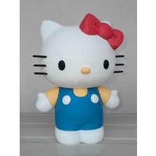 Genç 3D Hello Kitty Figürü | 22 cm Yükseklik | Sevimli Dekoratif Koleksiyon Figürü