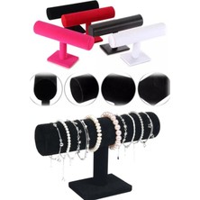 Munico Kadife Takı Bilezik Siyah Sert Takı Bilezik Bileklik Standı Organizer Kaliteli Vintage Tek Katman #3