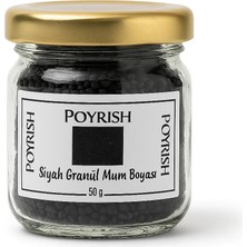 Poyrish Siyah Granül Mum Boyası 50 gr