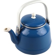 UltraMint Lacivert Emaye Demlik, Vintage Tasarım, 1 Litrelik Kettle