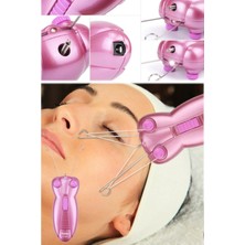 Munico Ipli Taşınabilir Kadın Epilatör Yüz Bacak Bikini Bölgesi Tüm Ciltlere Uygun Doğal Epilasyon Cihazı