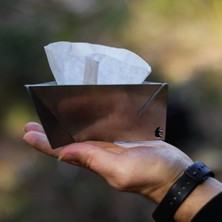 UltraMint Katlanabilir Paslanmaz Çelik V60 Filtre Kahve Demliği