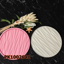 Poyrish PK1002641 - Silikon Kalıp Mum Kalıbı Dalgalı Desen Tepsi Sunumluk
