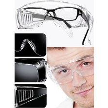 Munico Laboratuar Tıp Öğrencisi Gözlük Buğu Önleyici Gözlük Üstüne Takılabilir Koruyucu Kimya Bilim Gözlüğü