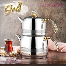 UltraMint Mini Gold Çaydanlık, Şık ve Kullanışlı Mutfak Aksesuarı