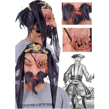 Munico Farklı Tarzlara Meraklıların Favorisi Korkutucu Lateks Korsan Maskesi Korsan Temalı Parti Maskesi