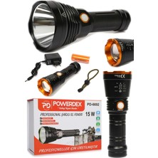 Munico Profesyonel Fba Polis Bekçi Flash El Feneri Pro Şarjlı Kamp Av Gece Güvenlik Için Özel Tasarım Işık