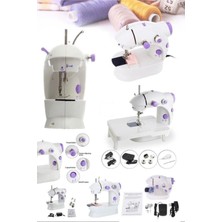 Munico Gürültüsüz Mini Taşınabilir Elektrikli Dikiş Makinesi Evde Seyehatte Işte Pratik Sanat Moda Dikiş