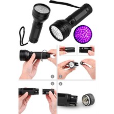 Munico Profesyonel Dedektif El Fneeri Parmak Izi Için Ideal Uv Mor Işıklı El Feneri Aliminyum Ultraviyole